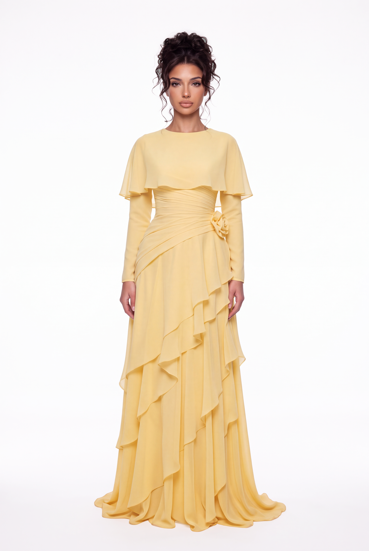 The Athera Dress Butterfly Yellow