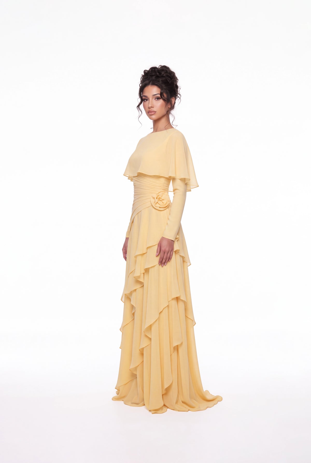 The Athera Dress Butterfly Yellow